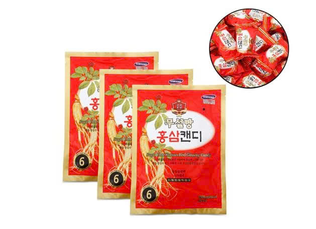 Kẹo Hồng Sâm Không Đường 200 gram