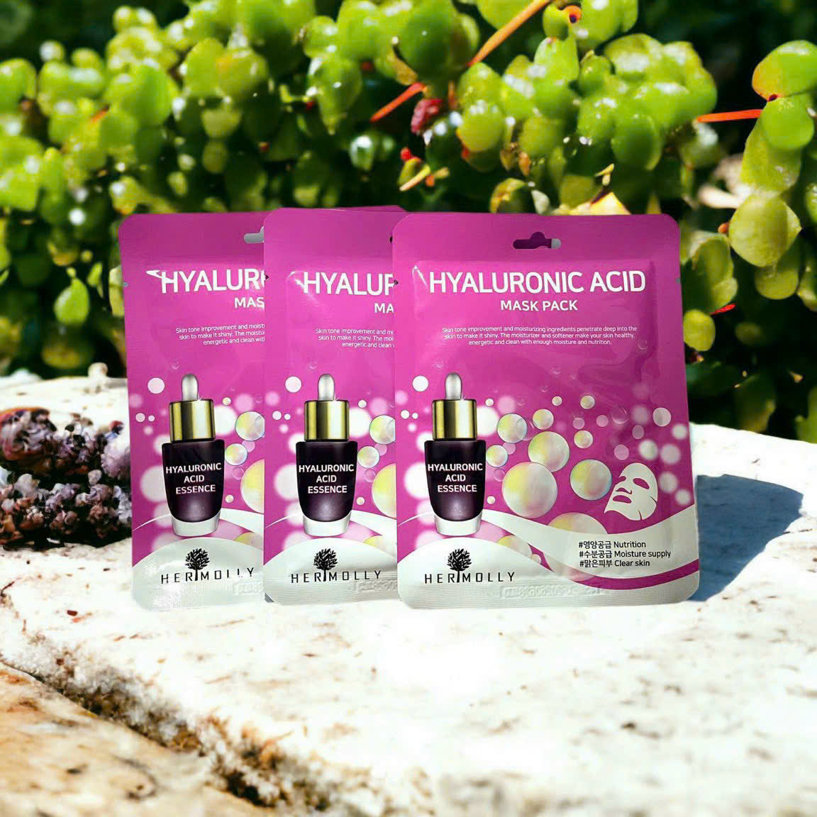 𝐌ặ𝐭 𝐧ạ Hermolly Hyaluronic Mask Pack ( gói 10 miếng)